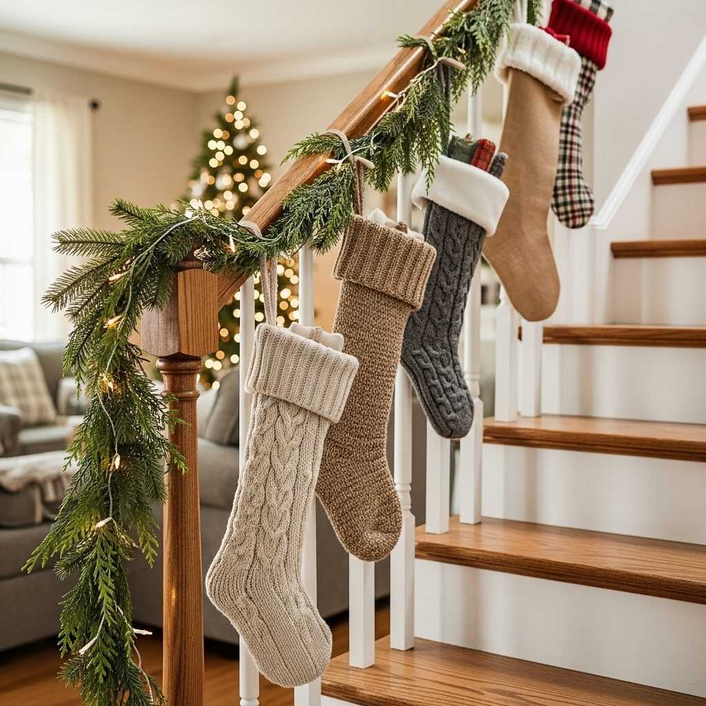Where to Hang Farmhouse Christmas Stockings