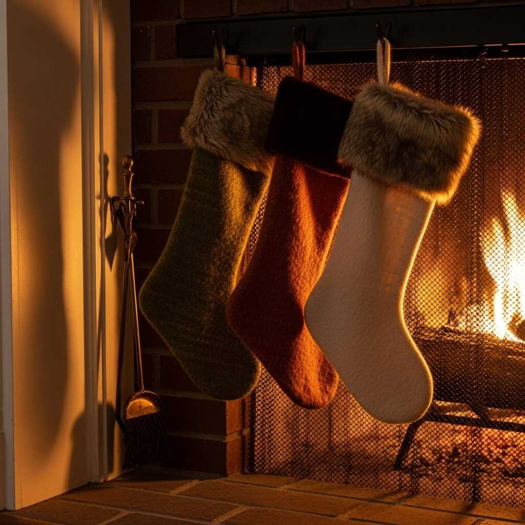 Why Mid Century Stockings Make Your Fireplace Look So Cozy