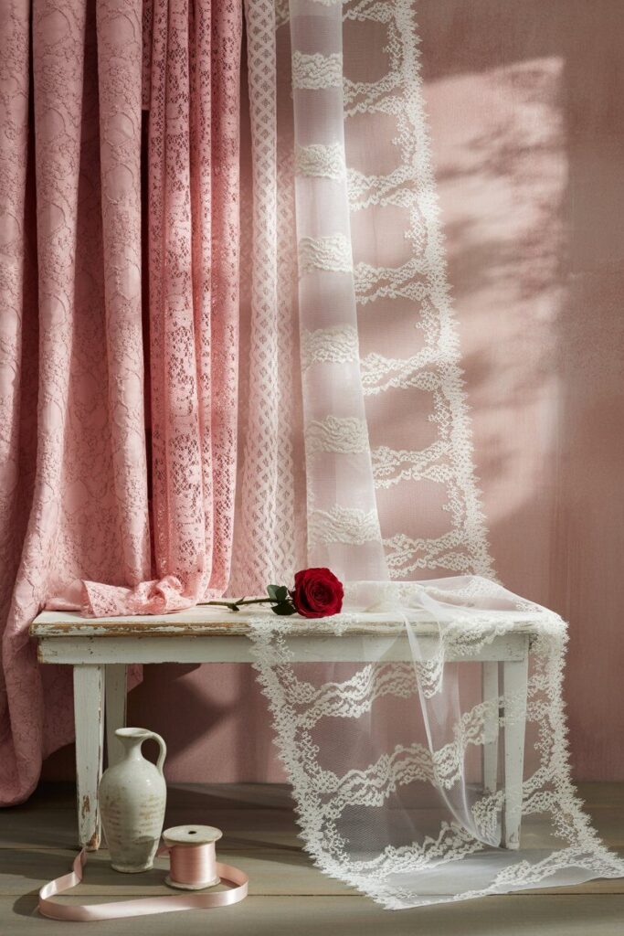 Choosing the Right Lace Curtain Style for Valentine Decor