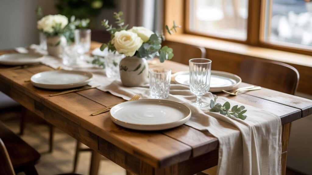 Farmhouse Table Runner Ideas for New Year Brunch Decor