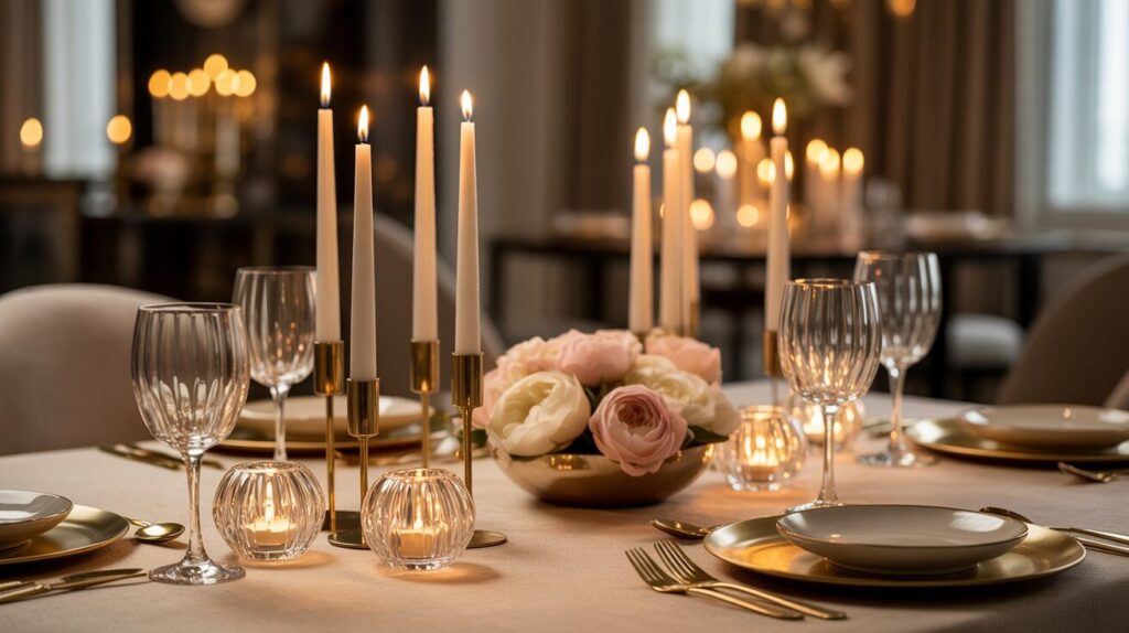 Glam Candle Sets for Romantic Valentine’s Day Dinners