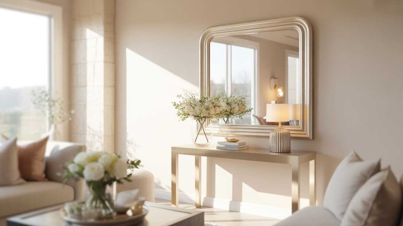 Glam Wall Mirrors for a Fresh New Year Living Room