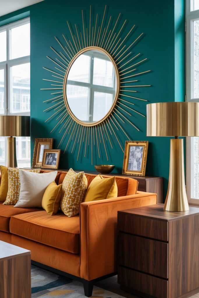 How to Style Your Living Room Around Glam Mirrors