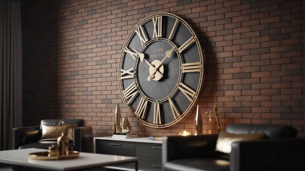 Industrial Wall Clocks for New Year Home Refresh