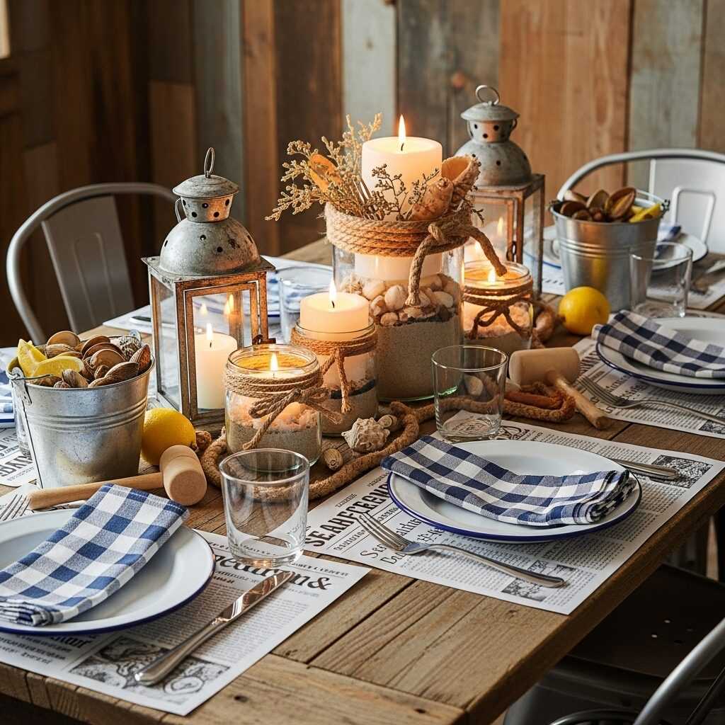 Matching Coastal Candles with Dinner Themes