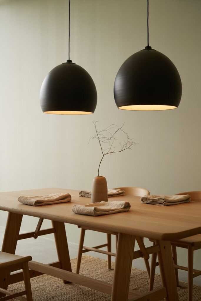 Matte Metal Pendants for a Subtle, Modern Vibe