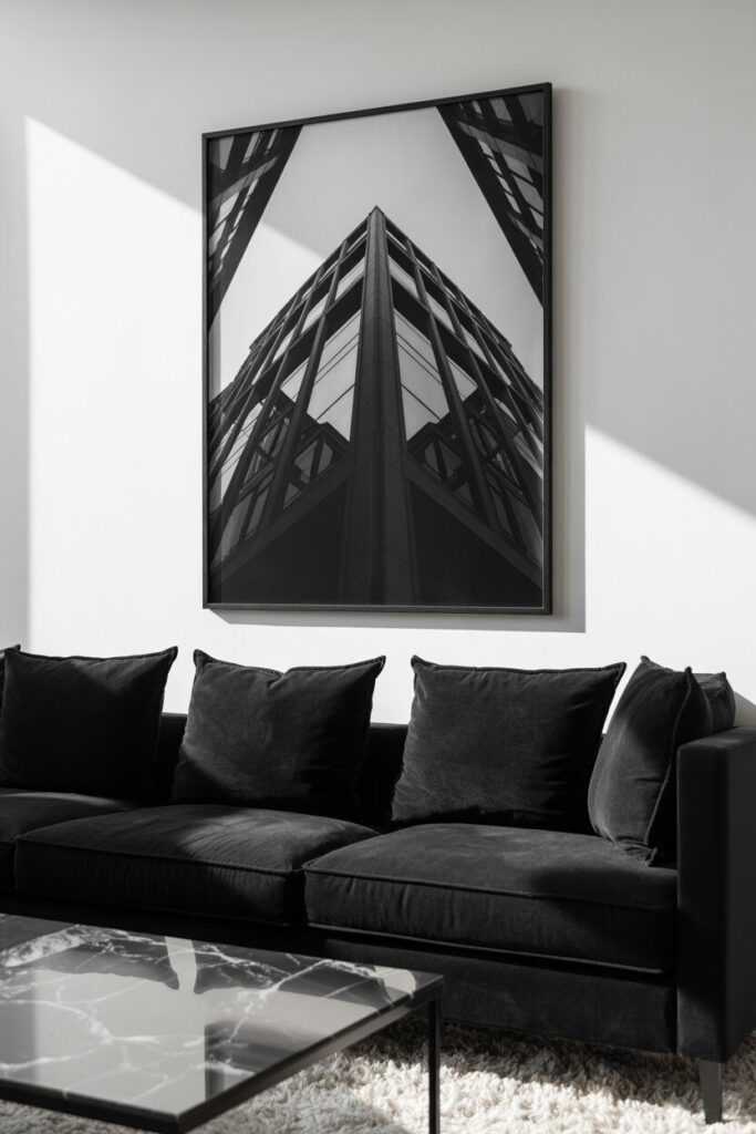 Modern Black and White Wall Art