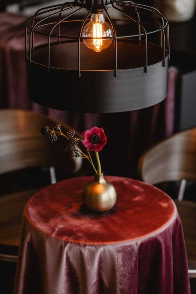 Pairing Industrial Lighting With Valentine Colors