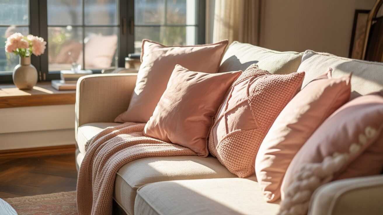 Pink Valentine Throw Pillows for Cozy Living Rooms