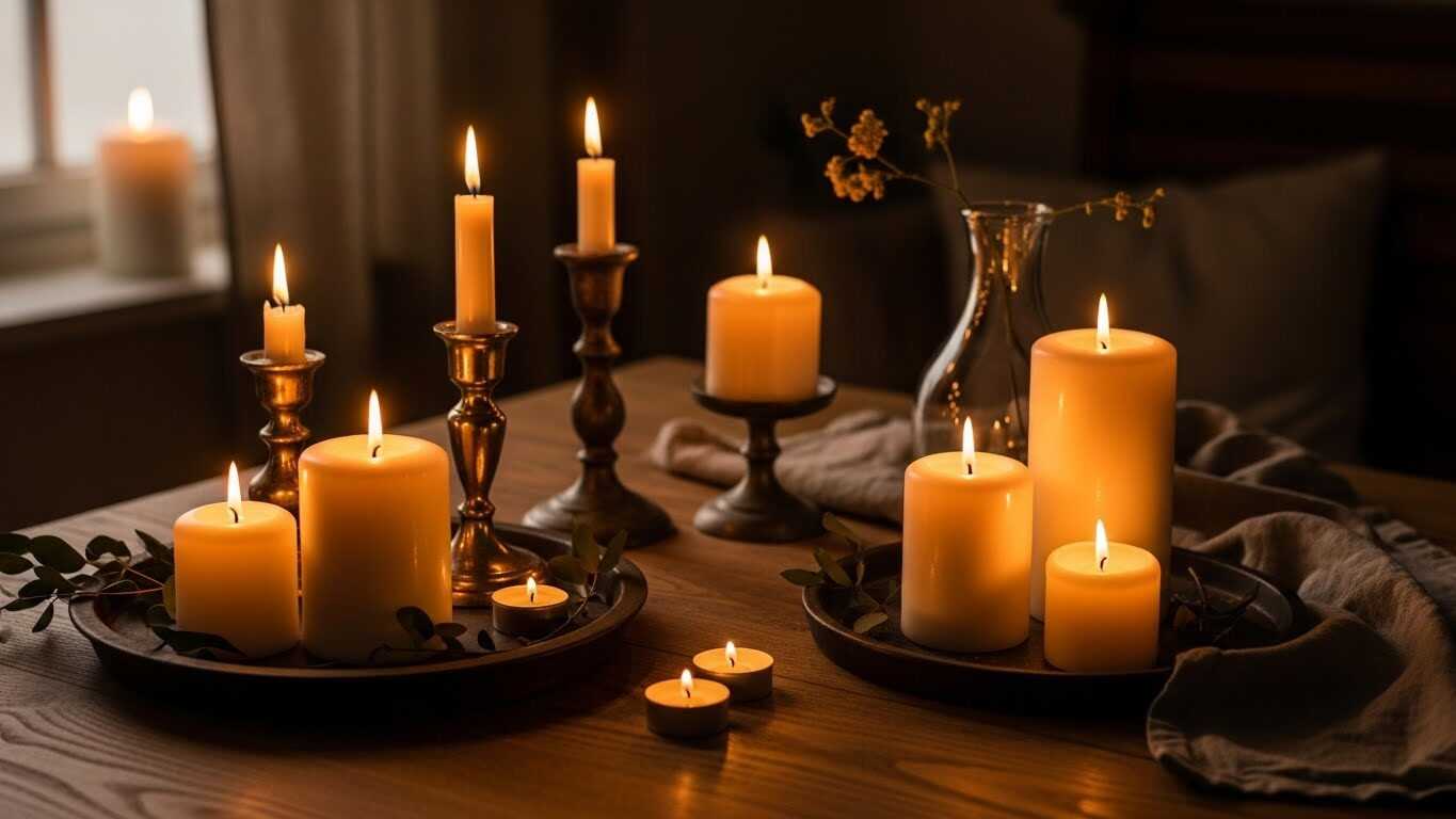 Traditional Candle Sets for Cozy Midnight Ambiance