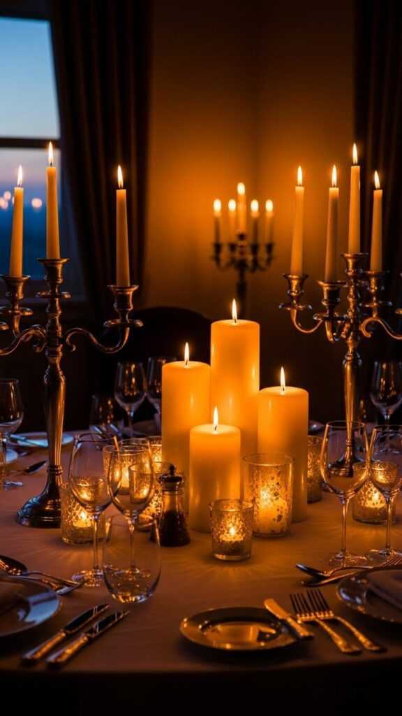 Use Candles To Create a Soft, Romantic Glow