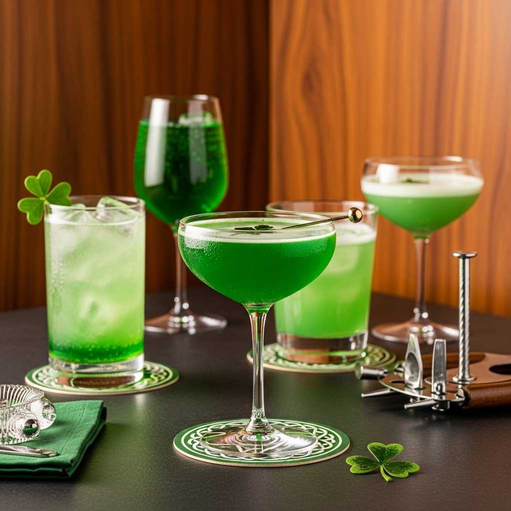 Best Mid-Century Glass Types for St. Patrick’s Day Cocktails