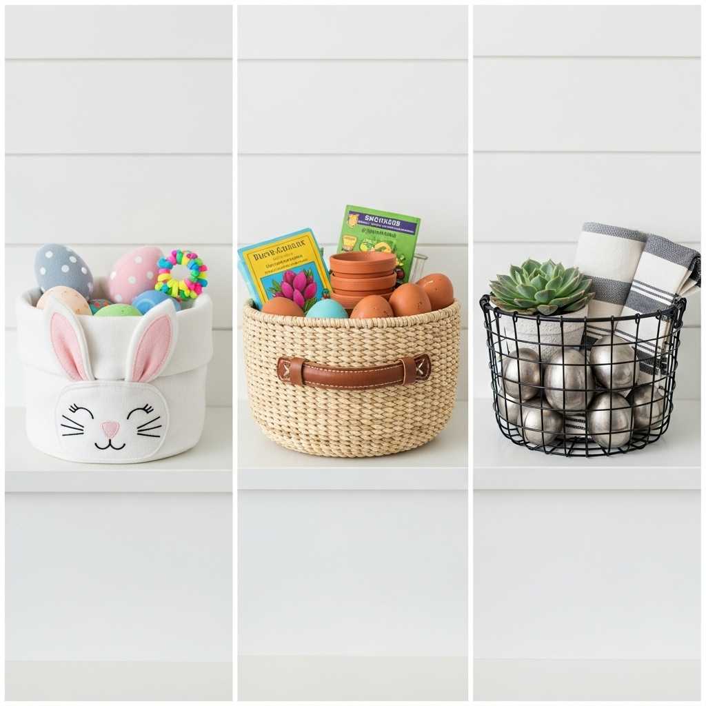Farmhouse Easter Baskets for Different Age Groups