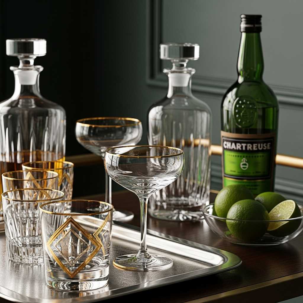 Glassware That Complements Gold Accents