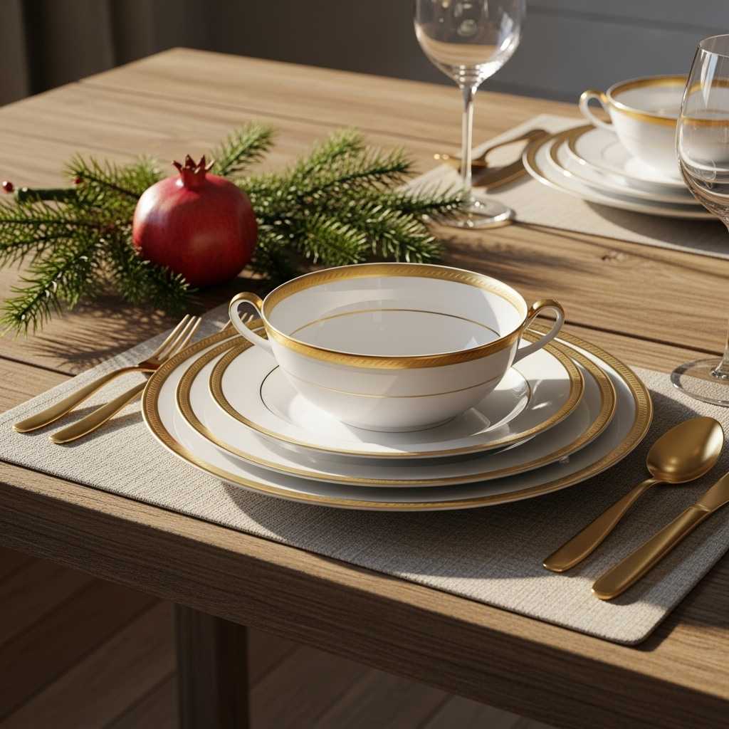 Gold Dinnerware That Sets the Foundation