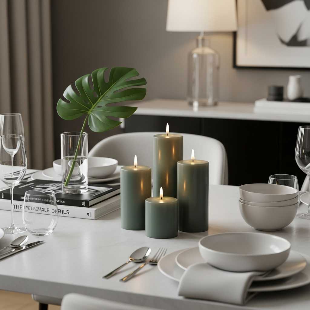 How to Style Minimalist Green Candles Like a Pro