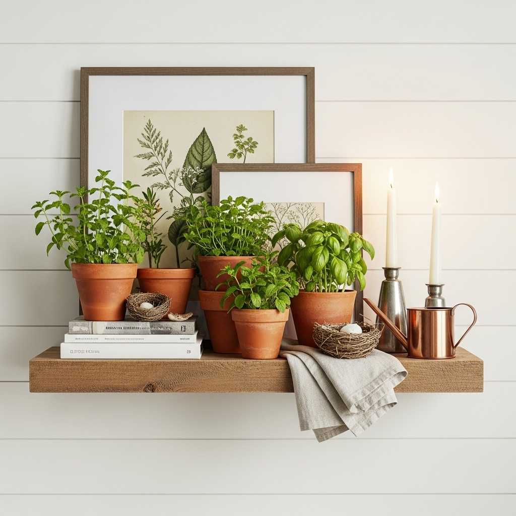 How to Style Rustic Wall Shelves for a Spring Refresh