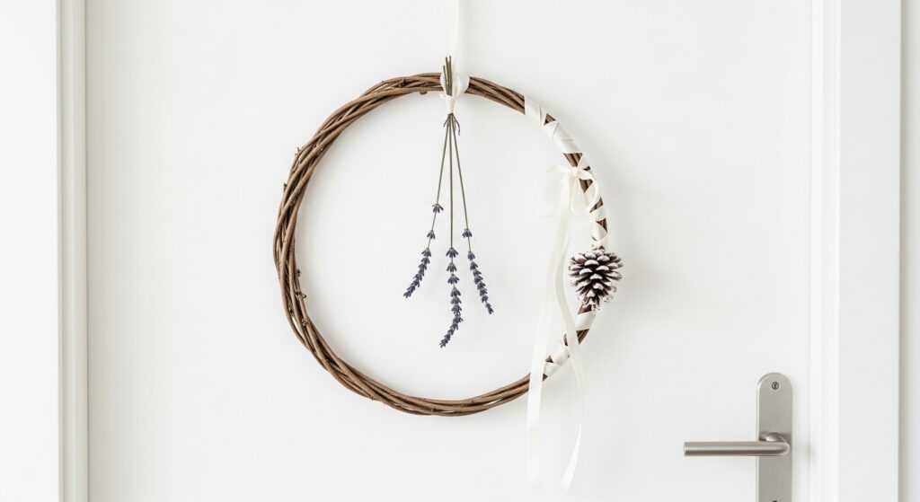 Minimal Boho Wreaths for Clean Entrances