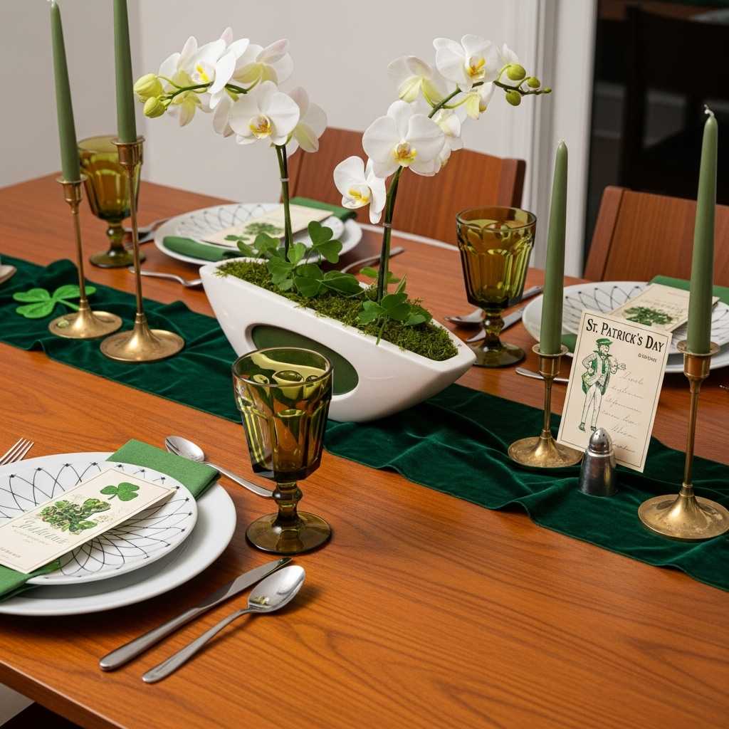 Mixing Mid-Century Style with St. Patrick’s Day Decor