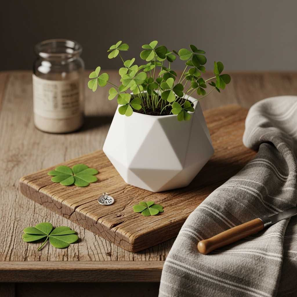 Mixing Modern Planters With Lucky Clover Themes