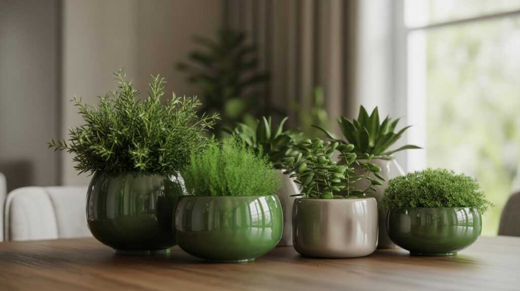 Modern Green Planters for St. Patrick’s Day Decor