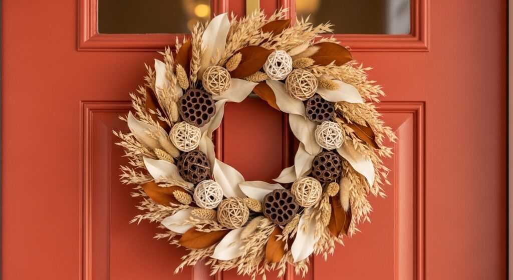 Neutral Boho Wreaths for Any Door Color