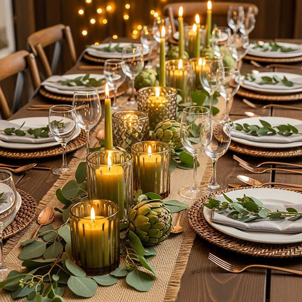 Pairing Green Candles With Different Celebration Themes