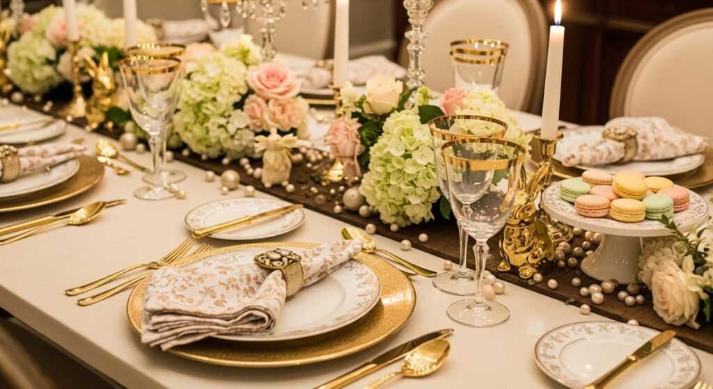 Styling Glam Easter Dinnerware Like a Pro