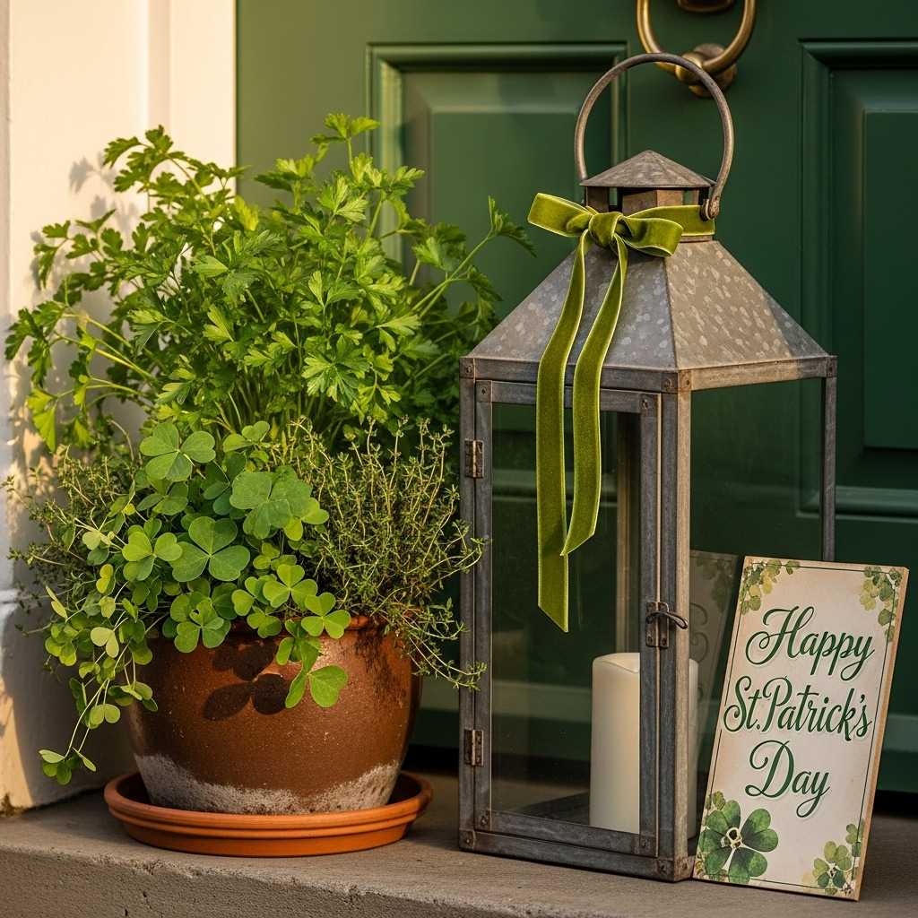 Styling Lanterns with St Patrick’s Day Decor