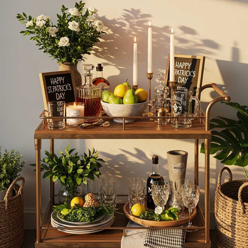 Styling the Bar Cart Like a Pro
