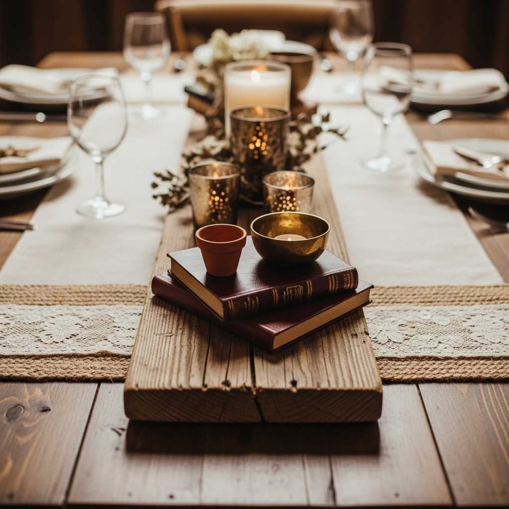 Table Runners and Centerpiece Bases That Tie It All Together