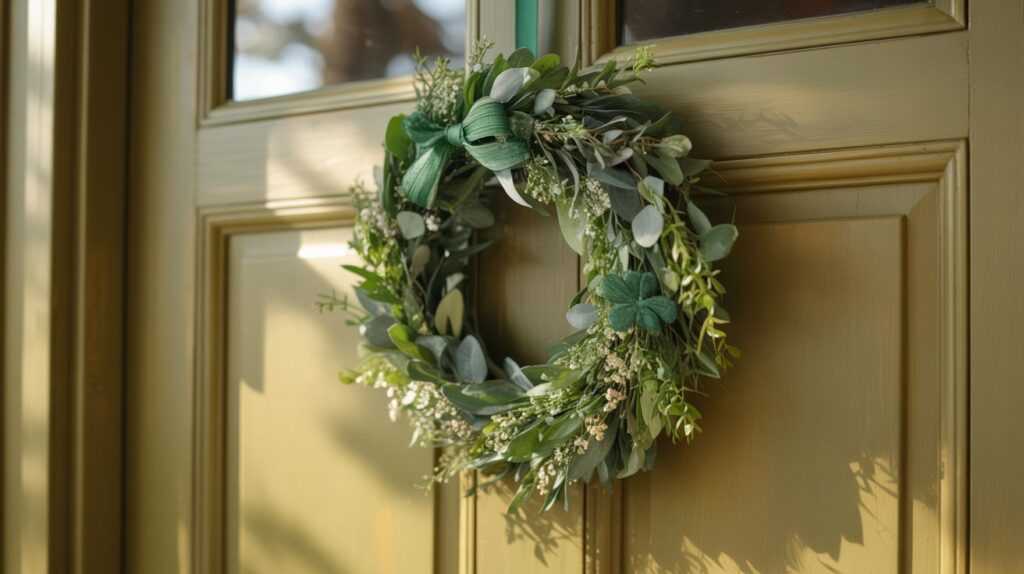 Traditional St Patrick’s Day Wreaths With Shamrock Accents