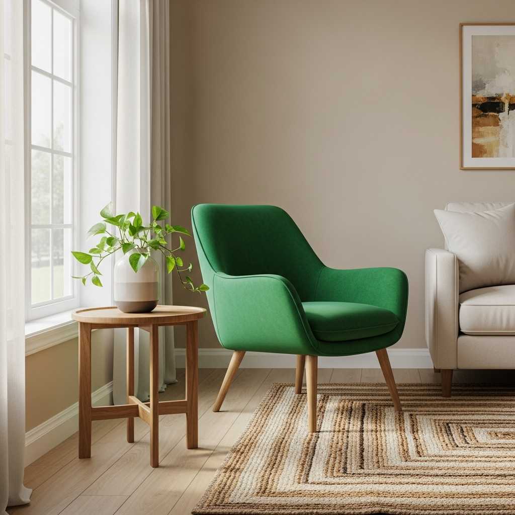 Where Bold Green Accent Chairs Work Best