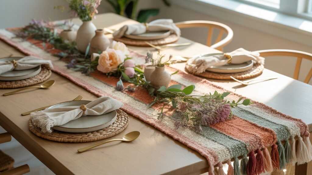 Boho Table Runners for Stunning Spring Decor