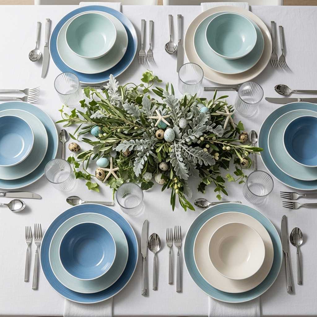 Building a Complete Coastal Easter Table Setting