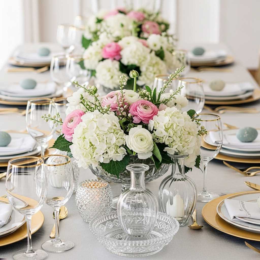 Centerpieces That Complement Elegant Glassware