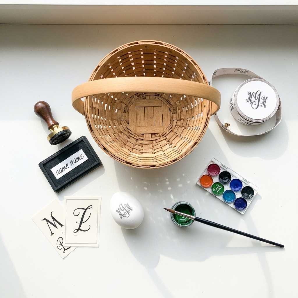 How to Personalize a Vintage Easter Basket