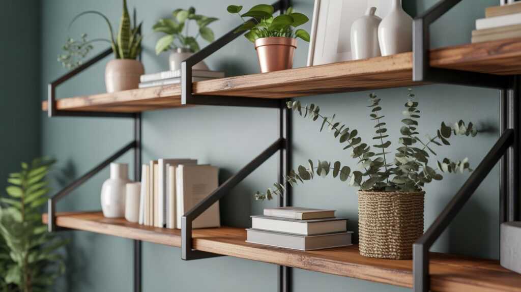 Industrial Shelves Spring Decor Ideas for a Fresh Home