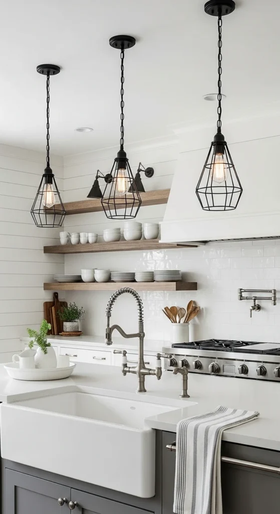 Matching Industrial Pendants With Your Kitchen Style