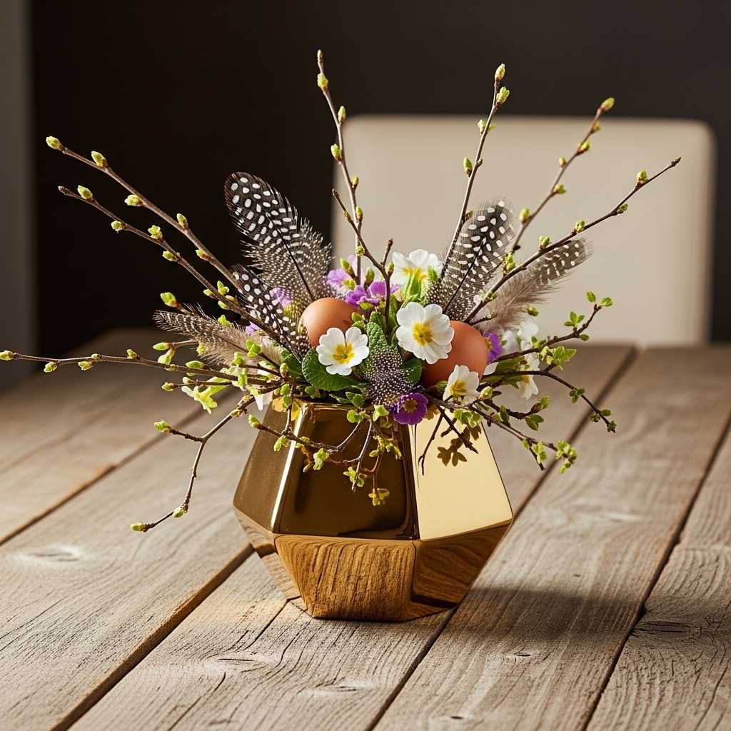 Mixing Glam With Natural Easter Elements