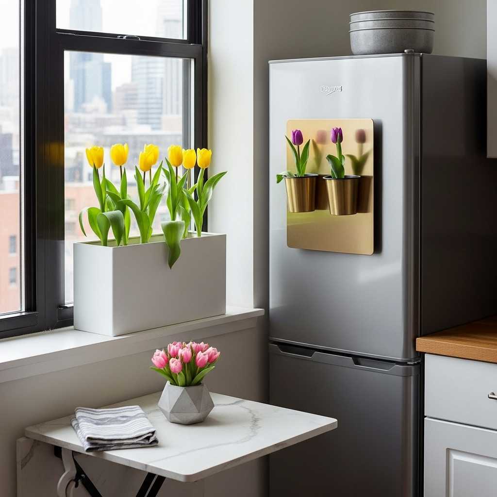 Modern Easter Tulip Planter Ideas for Small Spaces