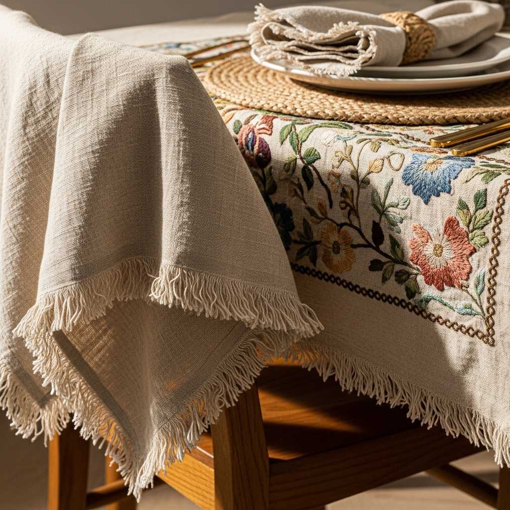 Natural Textiles That Soften the Table