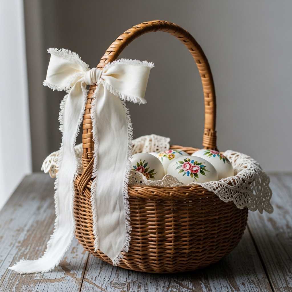 What Gives an Easter Basket That Elegant Vintage Touch