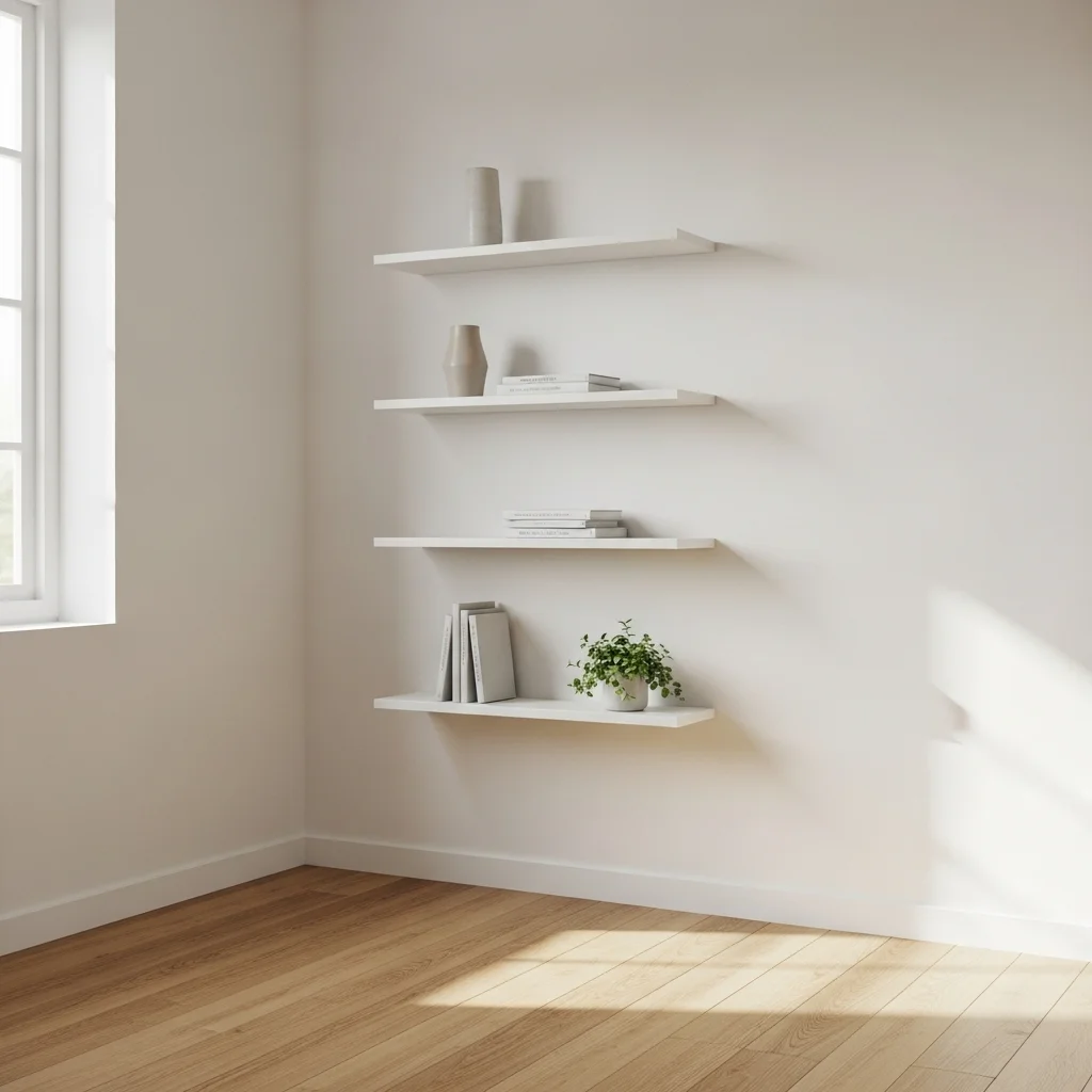 Why Minimalist Floating Shelves Work So Well in Small Spaces