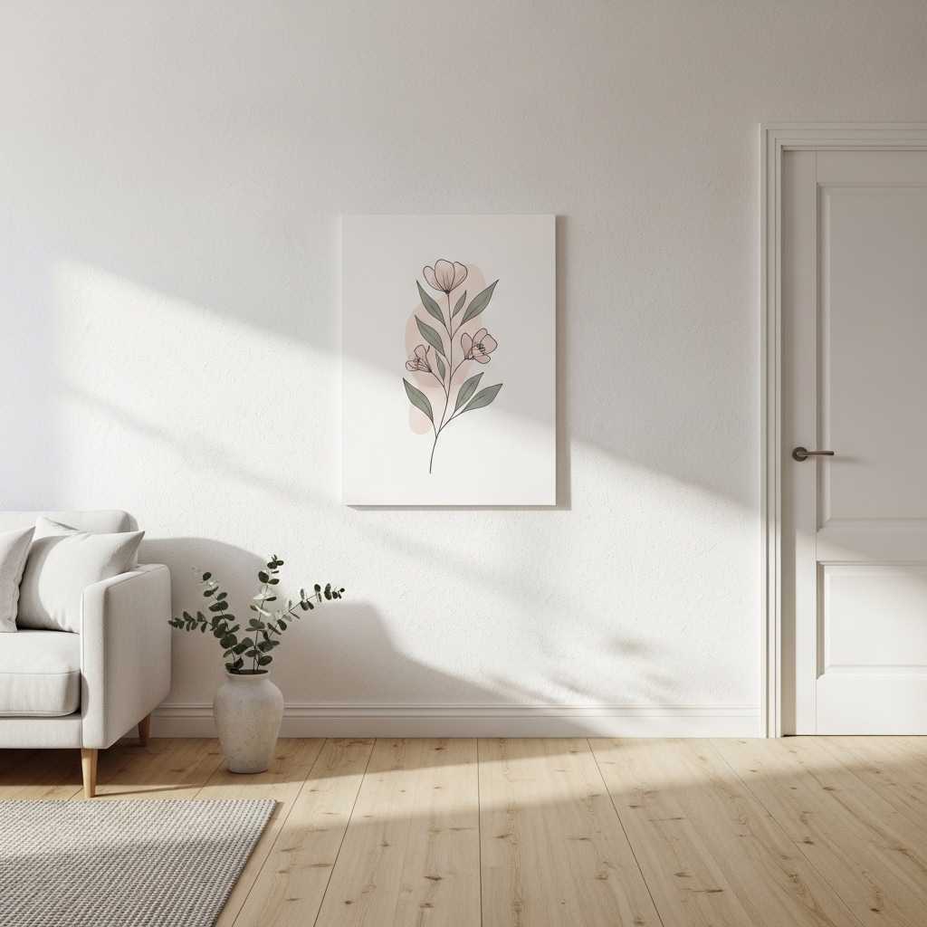 Why Minimalist Floral Wall Art Just Works