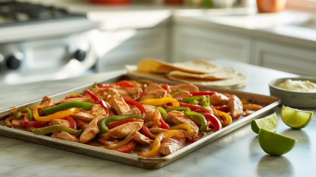 Easy Chicken Sheet Pan Fajitas Recipe