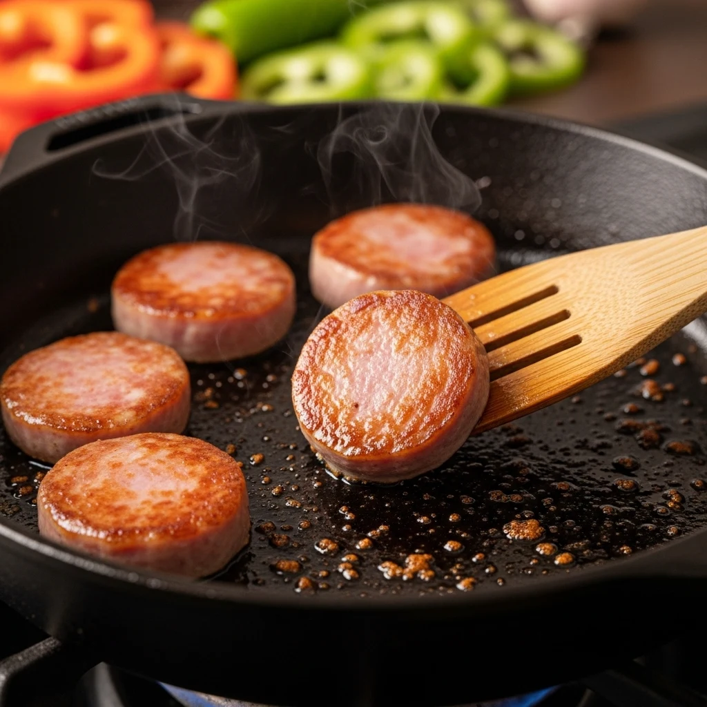 How to Make It Step by Step (Browning the Sausage)