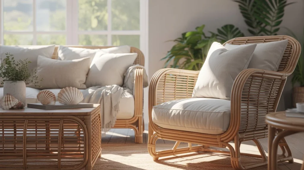 Rattan Furniture For Breezy Coastal Style
