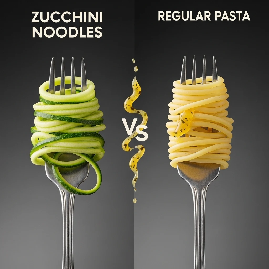 Zucchini Noodles vs Regular Pasta