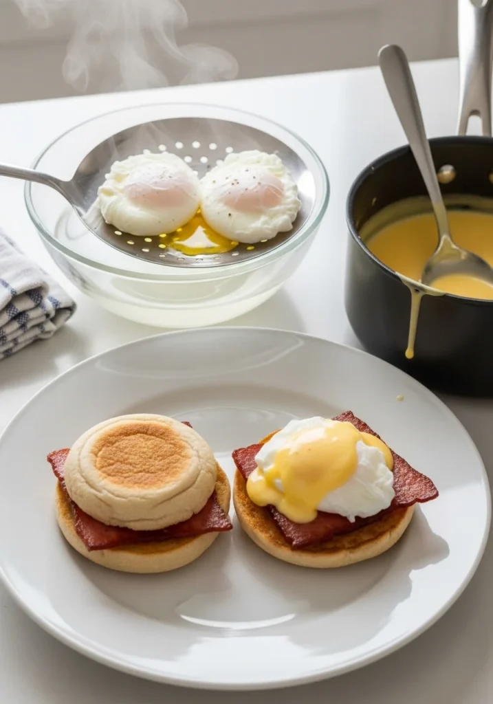 Assembling Your Eggs Benedict